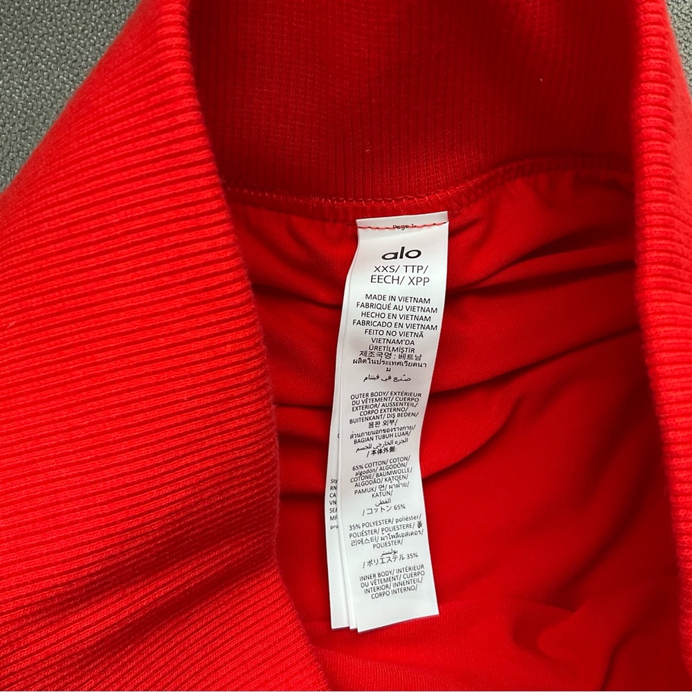 Alo Yoga Accolade Skirt Bright Red XXS - Picture 6 of 9